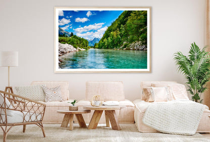 Oca River And Alps Mountain View  Home Decor Premium Quality Poster Print Choose Your Sizes