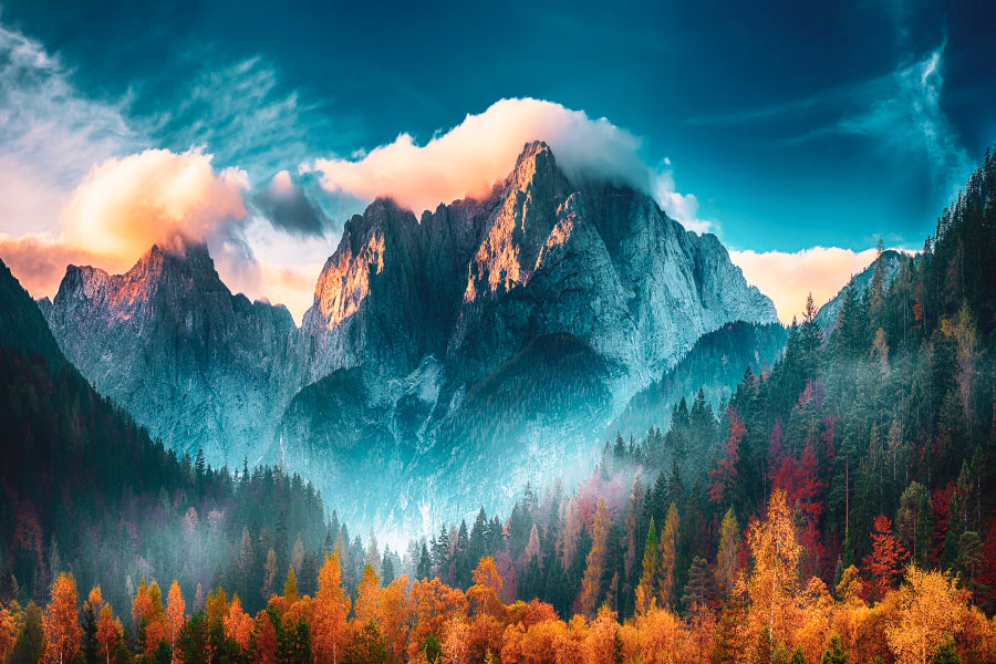 Triglav Mountain Peak at Sunrise Home Decor Premium Quality Poster Print Choose Your Sizes