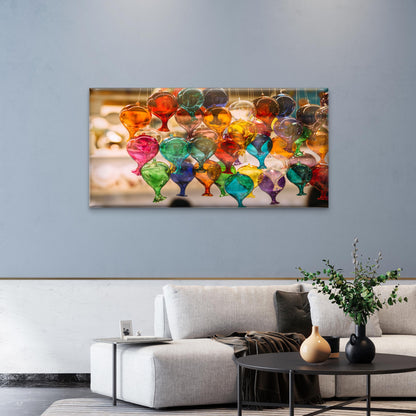 Venetian Murano Glass Bulbs Wall Art Canvas Office Home Room Framed 120x60cm