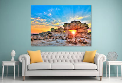 Sunset at La Fenetre, Isalo Wall Art Decor 100% Australian Made