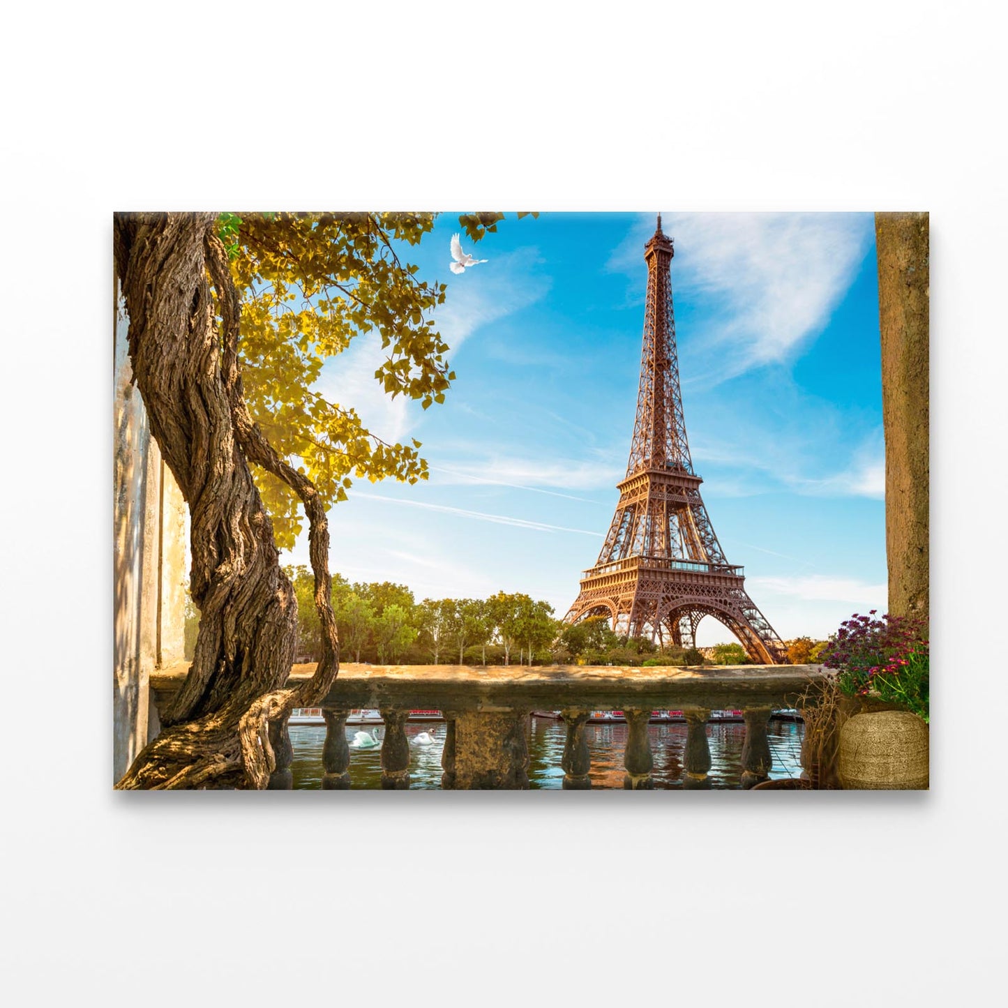 Eiffle Tower Balcony Acrylic Glass Print Tempered Glass Wall Art 100% Made in Australia Ready to Hang