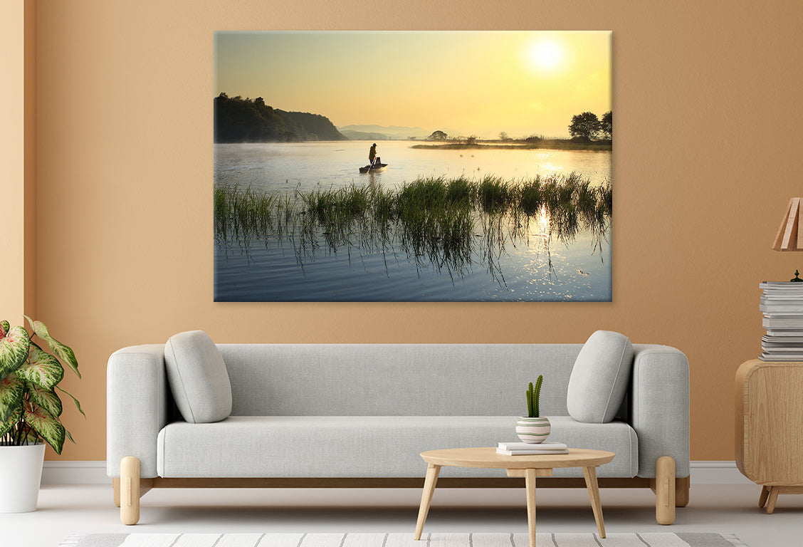 Morning View of Upo Swamp, Korea Wall Art Decor 100% Australian Made