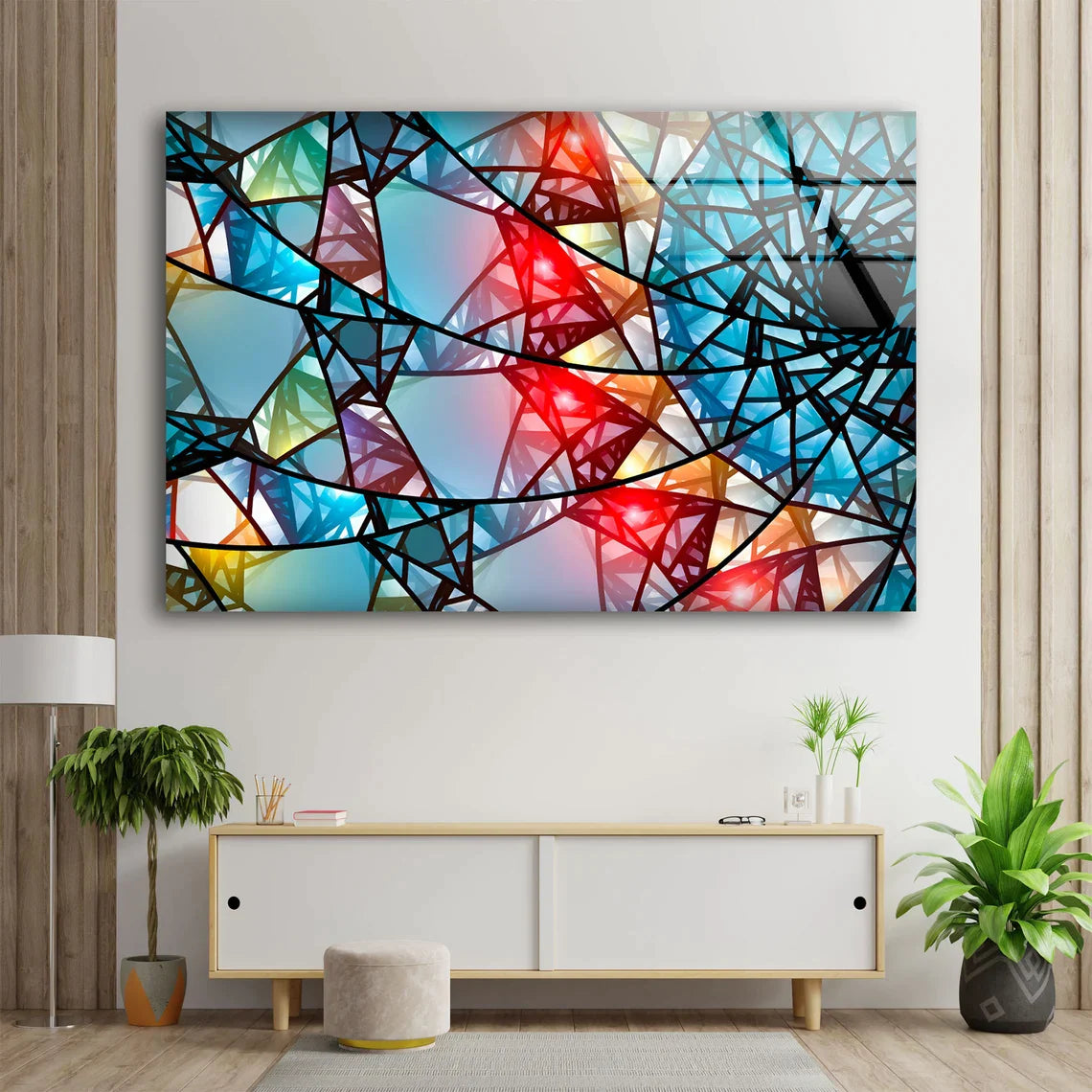 Colorful Abstract 3D UV Direct Aluminum Print Australian Made Quality