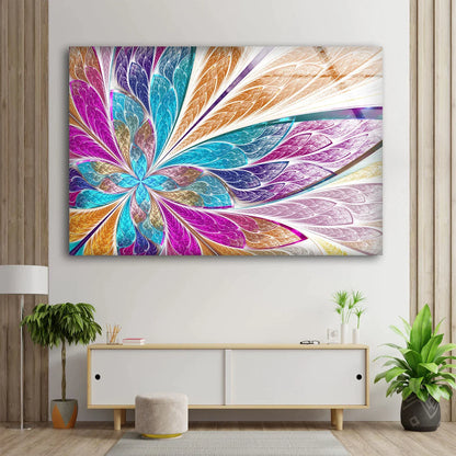 Digital Flower Abstract UV Direct Aluminum Print Australian Made Quality