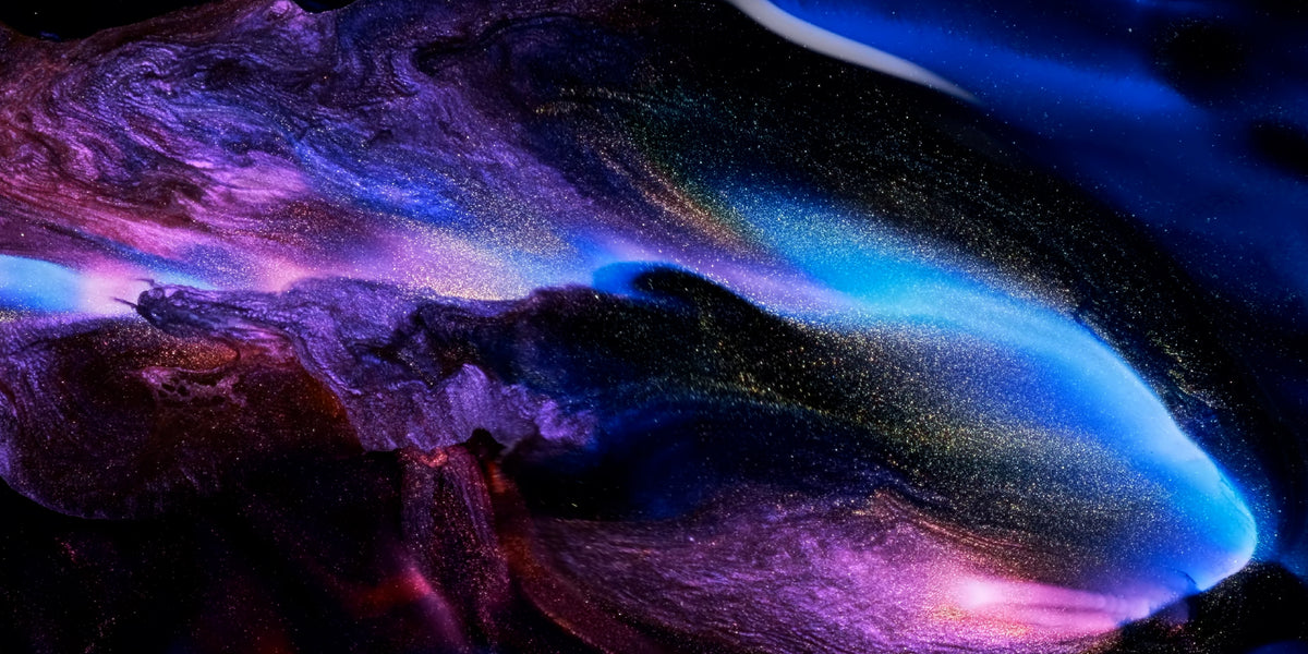Blue Purple Fluid Abstract Swirl Wall Art Canvas Office Home Room Framed 120x60cm