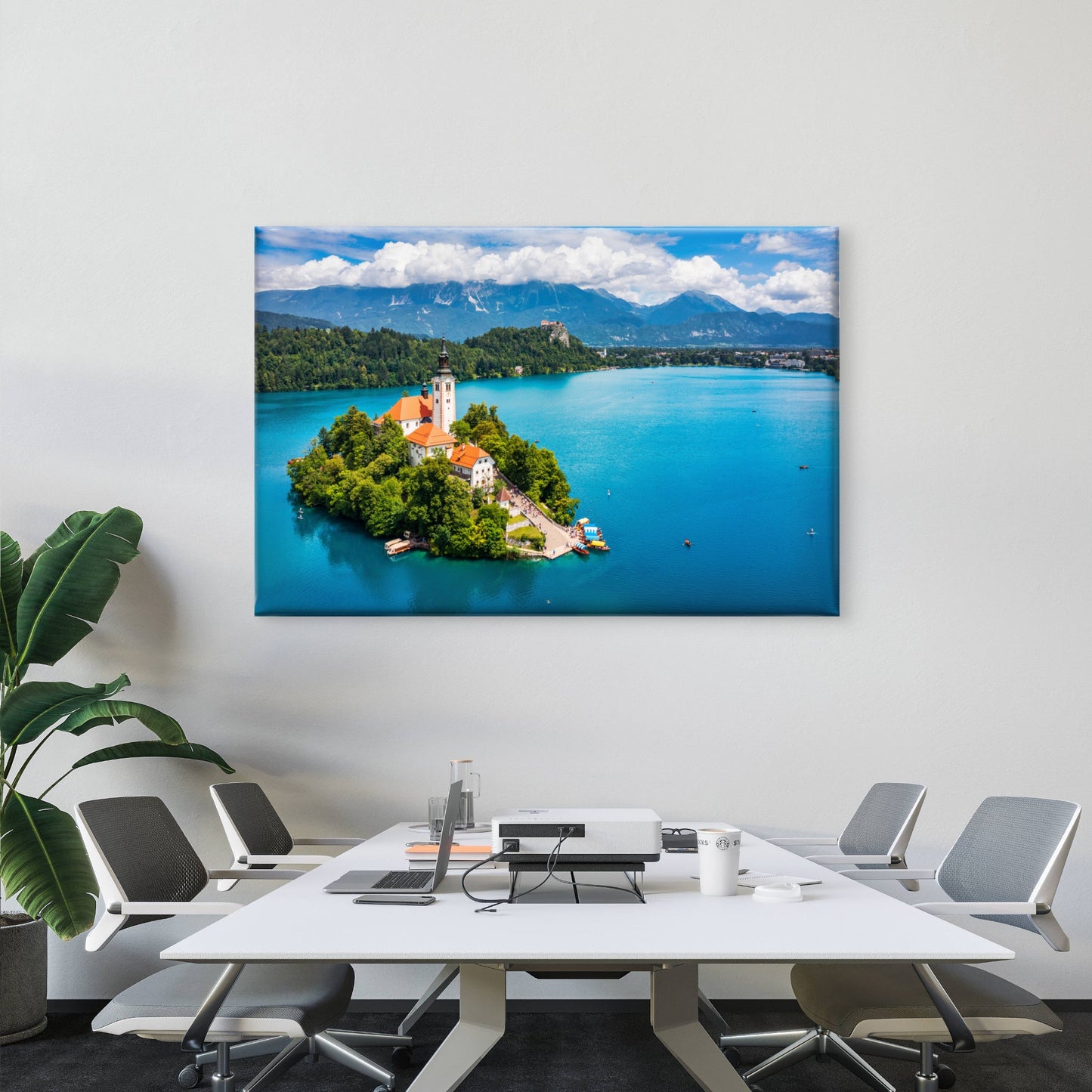 Lake Bled Slovenia Island Wall Art Decor 100% Australian Made - Bella Home Decor