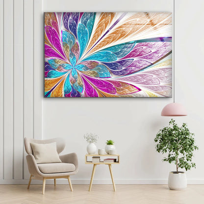 Digital Flower Abstract UV Direct Aluminum Print Australian Made Quality