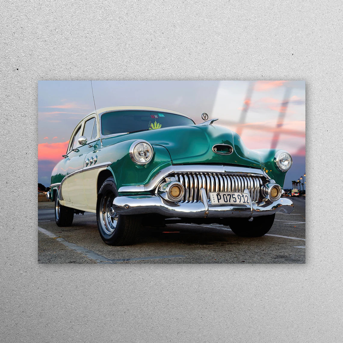 Retro Old Car Wall Art Acrylic Glass Print Tempered Glass Wall Art 100% Made in Australia Ready to Hang