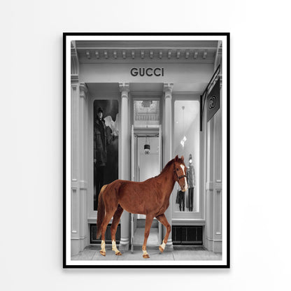 Store With Horse Design Home Decor Premium Quality Poster Print Choose Your Sizes