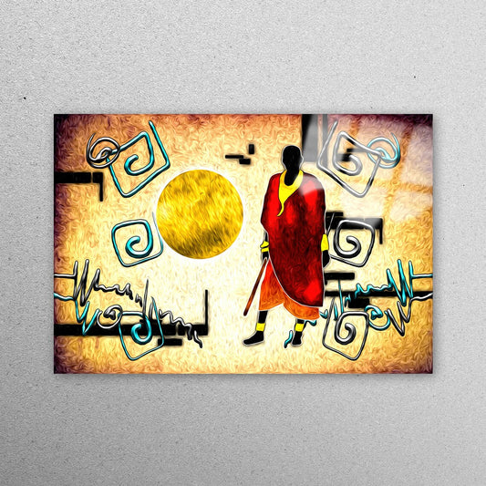 African Man Wall Art Acrylic Glass Print Tempered Glass Wall Art 100% Made in Australia Ready to Hang