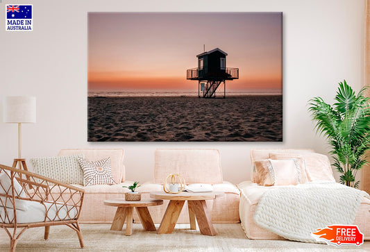 Colorful Sunset on The Beach, Langeoog, North Sea Wall Art Decor 100% Australian Made