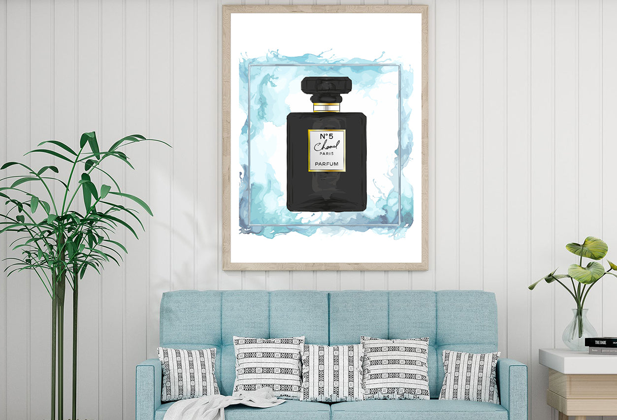 Watersplash with Black Perfume Home Decor Premium Quality Poster Print Choose Your Sizes