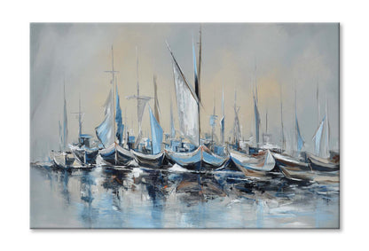 Harbour Fishing Boats, Sailing Boats Wall Art Limited Edition High Quality Print