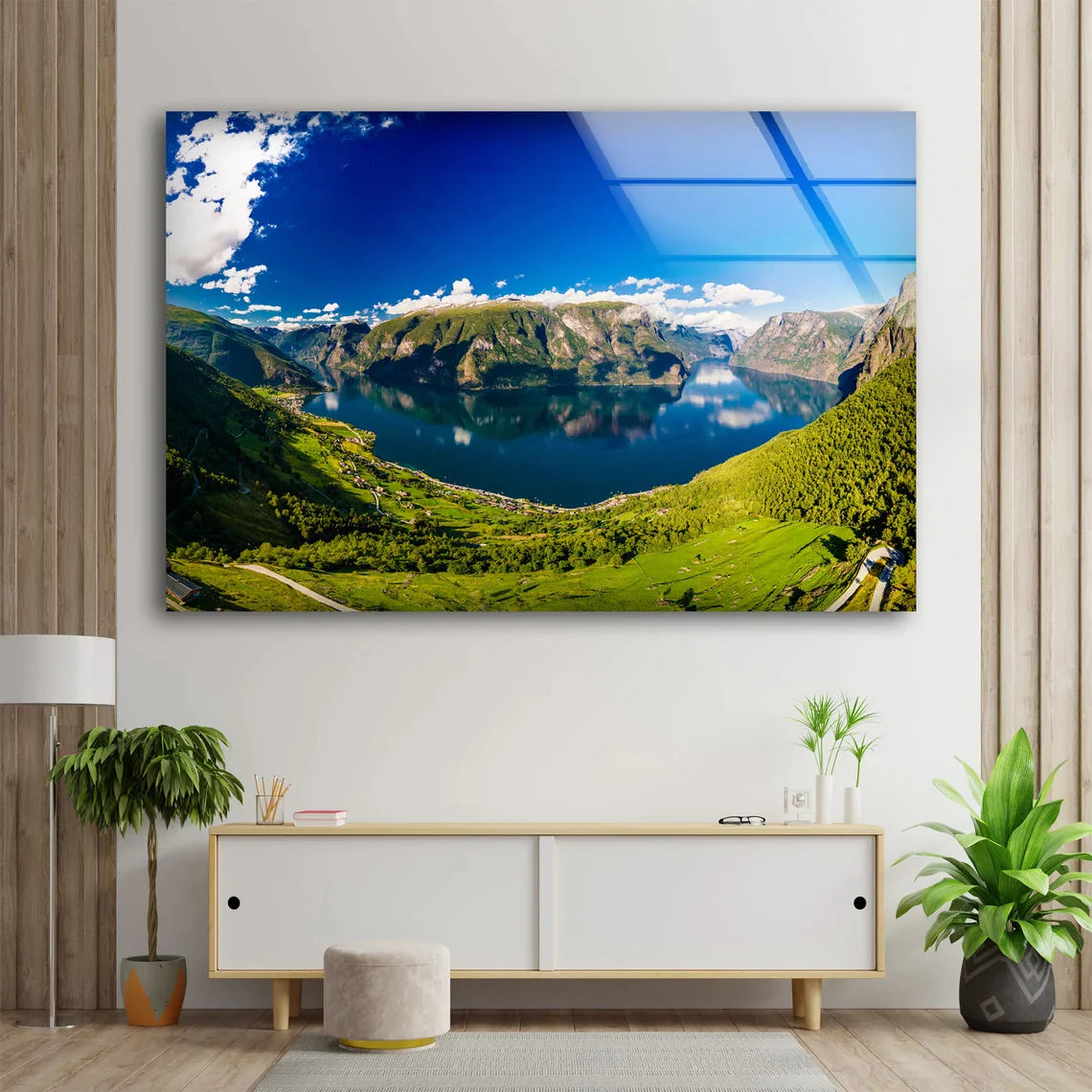 Lake & Mountain View UV Direct Aluminum Print Australian Made Quality