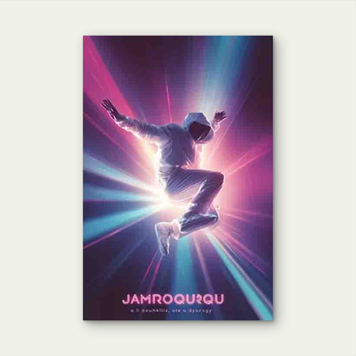 Featuring Neon Velocity Leap 60x90cm Metal Print Ready to Hang