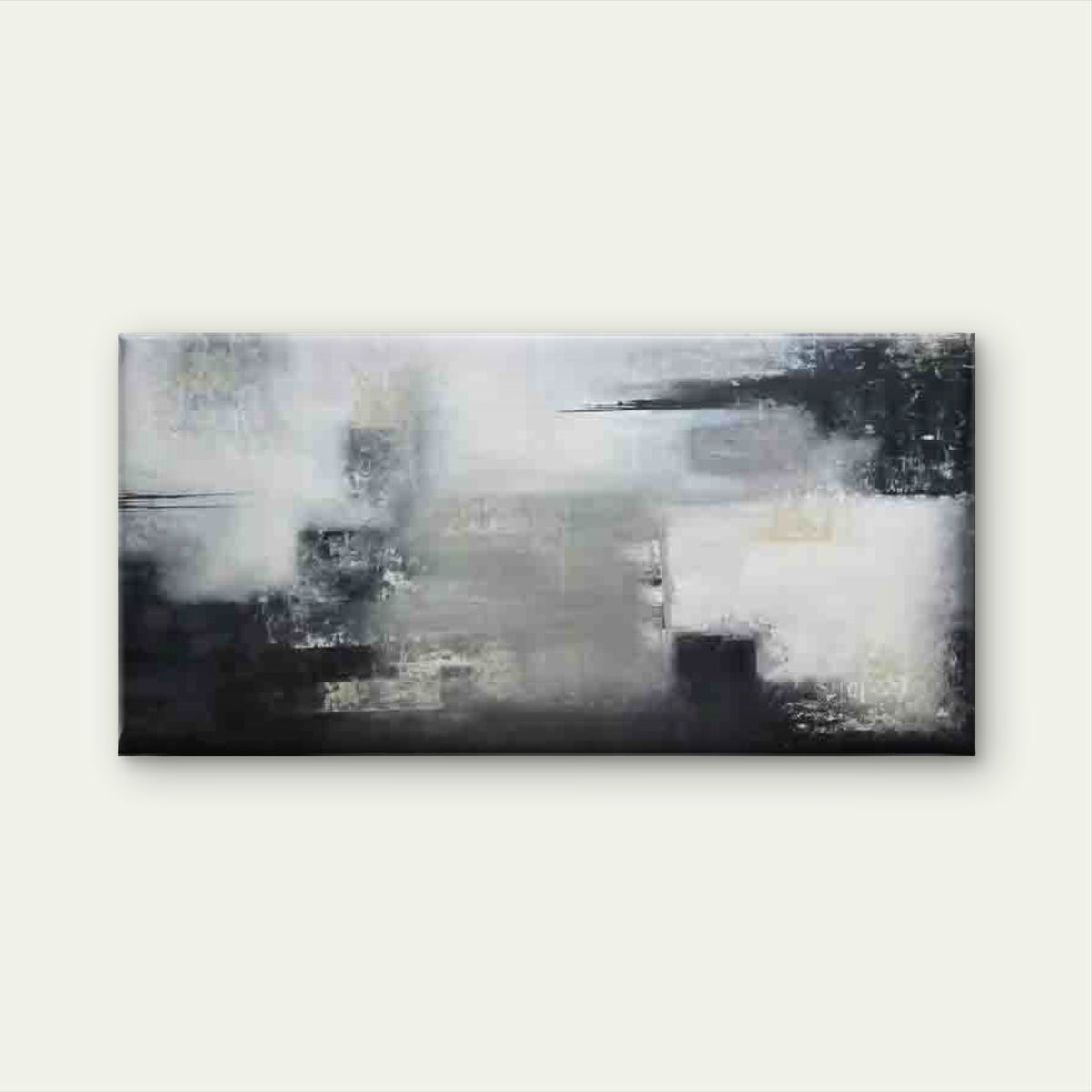 Featuring an Abstract Grunge Wall Art Canvas Office Home Room Framed 120x60cm
