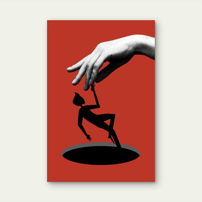 Scarlet Control Metal Print Ready to Hang