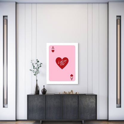 Stylish Vintage Ace Card Metal Print Ready to Hang