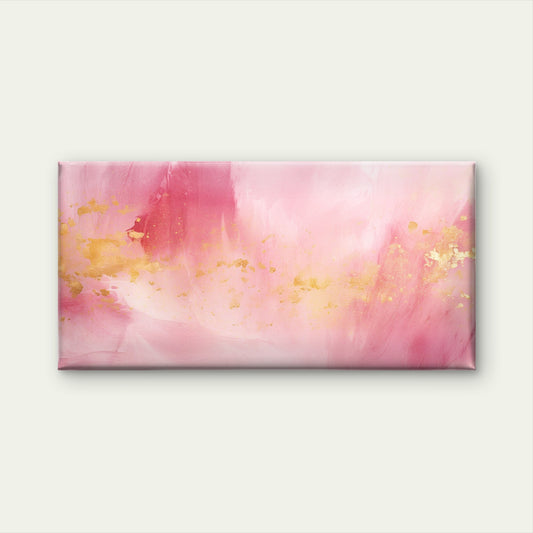 Pink Gold Abstract Swirls Wall Art Canvas Office Home Room Framed 120x60cm