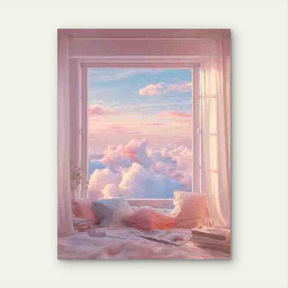 Depicting a Dreamy Rainbow Sky Metal Print Ready to Hang