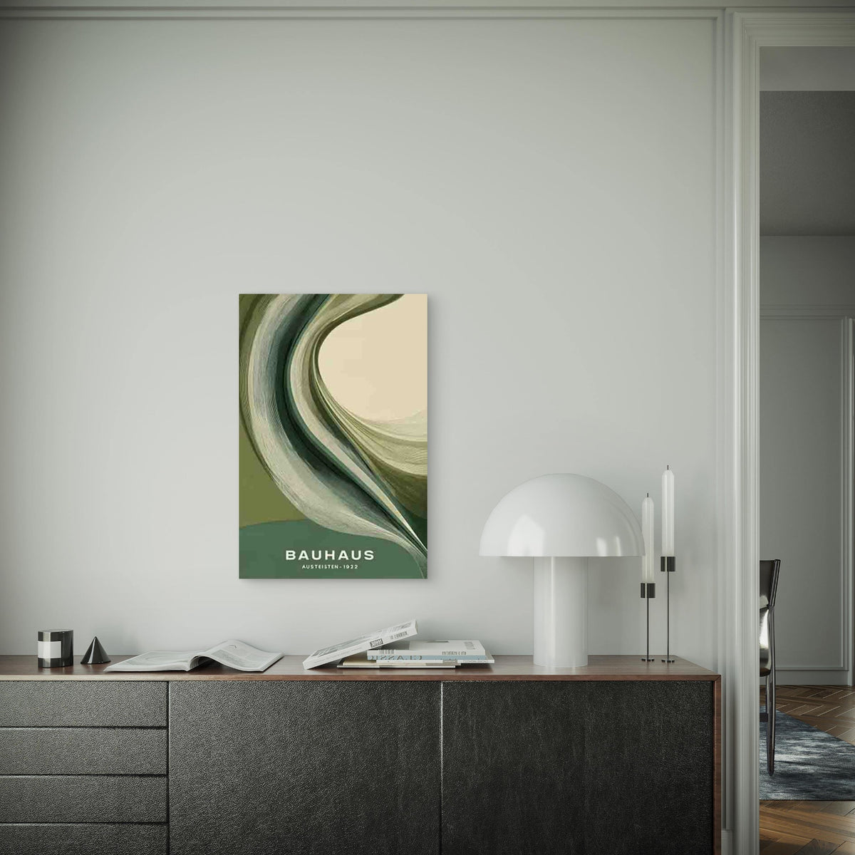 Abstract Waveforms 60x90cm Metal Print Ready to Hang