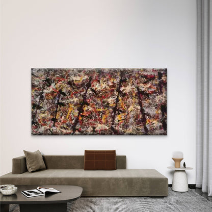 Abstract Colorful Paint Splatte Wall Art Canvas Office Home Room Framed 120x60cm