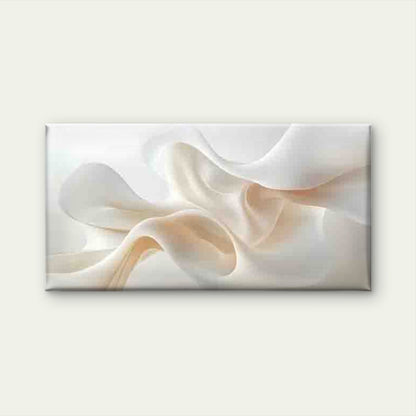 Abstract Flowing White Shapes Wall Art Canvas Office Home Room Framed 120x60cm
