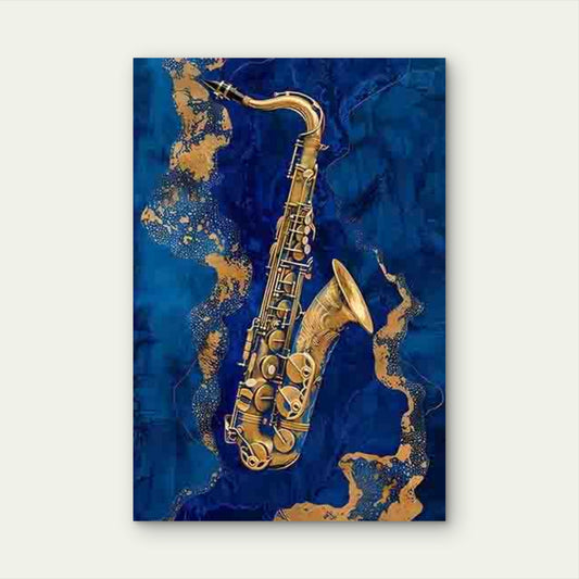 Handheld Red Liquid Glass with Plant Leaves 60x90cm Metal Print Ready to Hang - Bella Home Decor