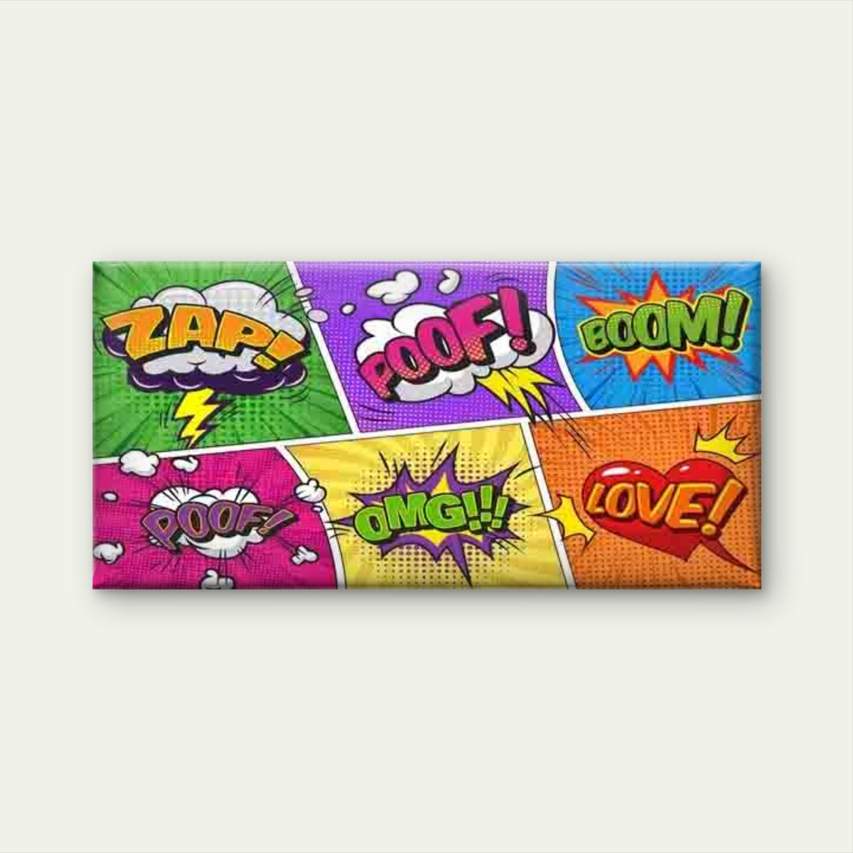 Featuring Pop Art Comic Book Wall Art Canvas Office Home Room Framed 120x60cm