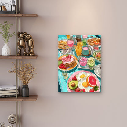 Mama's Kitchen Brunch Decor Metal Print Ready to Hang