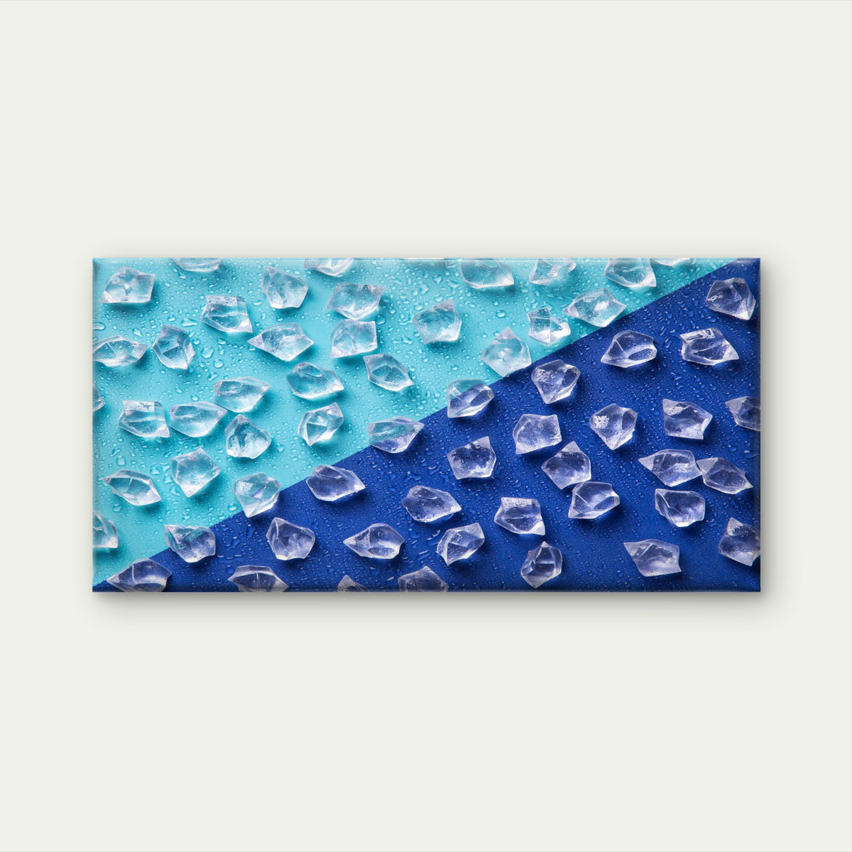 Abstract Crystal Texture Wall Art Canvas Office Home Room Framed 120x60cm