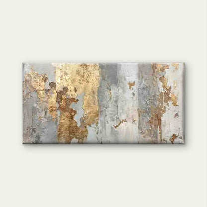 Weathered Golden Leaf Wall Art Canvas Office Home Room Framed 120x60cm