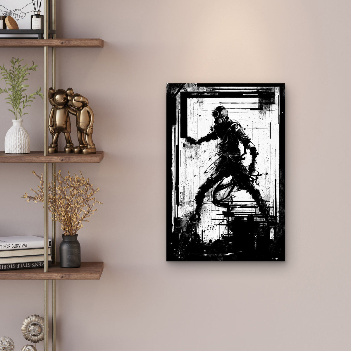 The Post-Apocalyptic Stalker Survivor Metal Print Ready to Hang