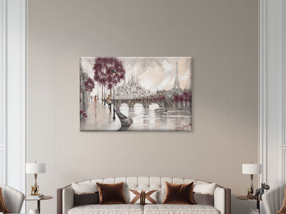 Neutral Couple Dancing Paris Eiffel City Wall Art Decor 100% Australian Made