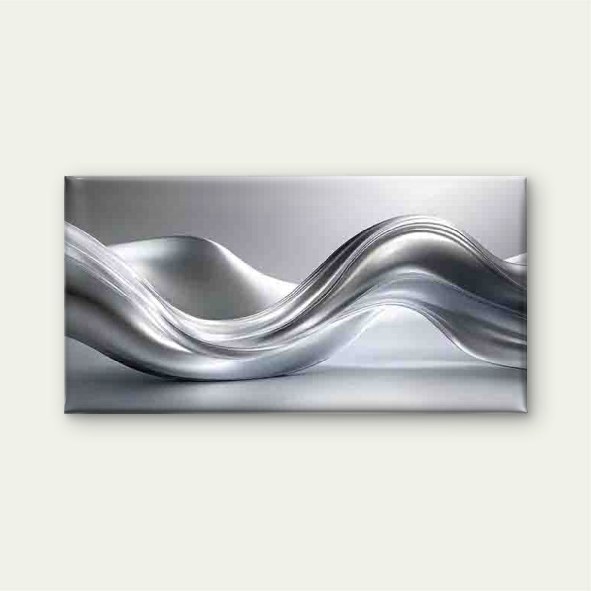 Metallic Wave Abstract Wall Art Canvas Office Home Room Framed 120x60cm