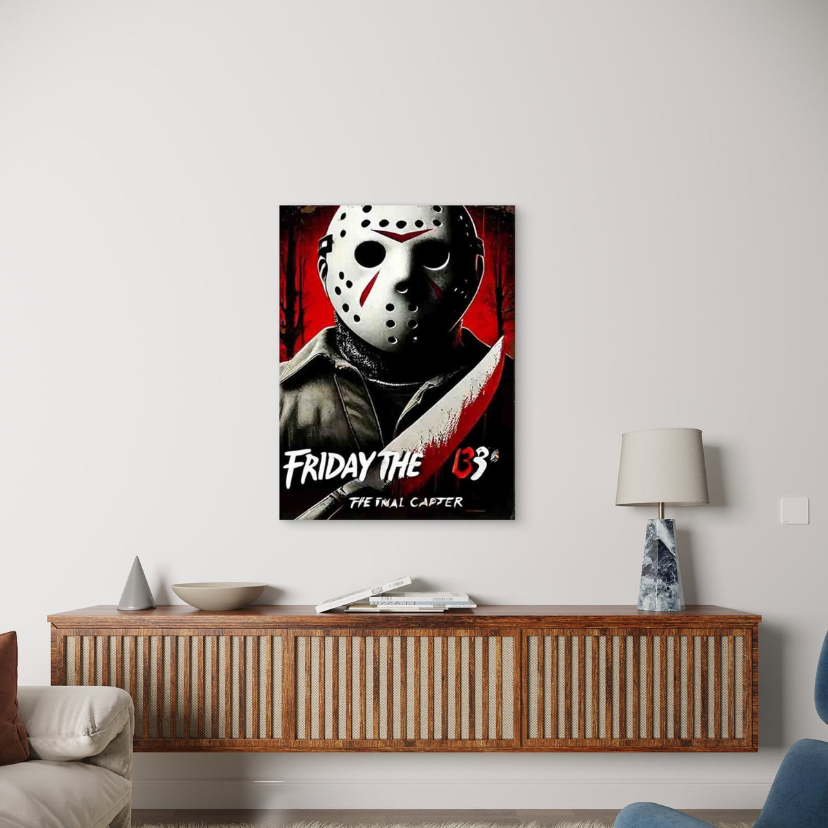 Black Theme Movie Metal Print Ready to Hang
