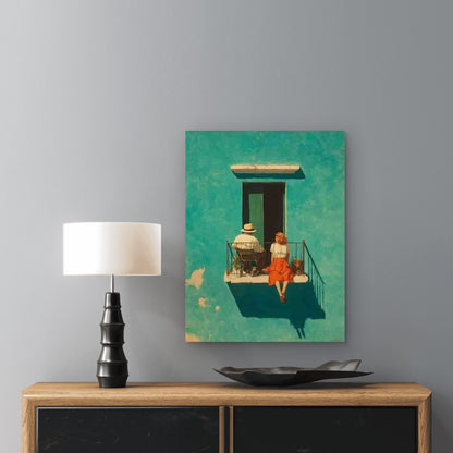 People in The Sun 60x90cm Metal Print Ready to Hang