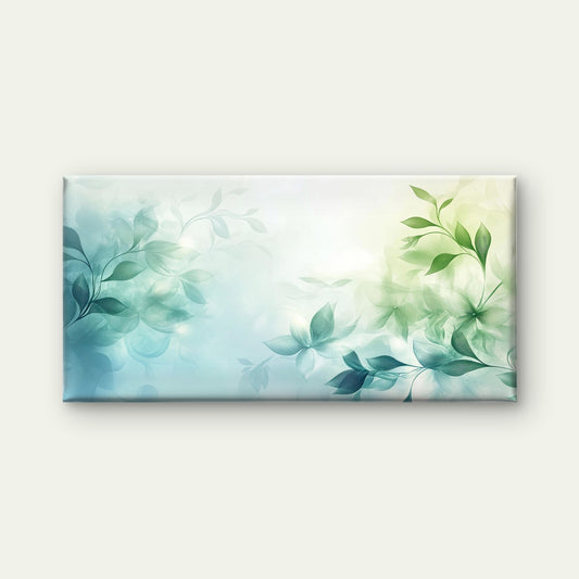 Abstract Botanical Painting Wall Art Canvas Office Home Room Framed 120x60cm