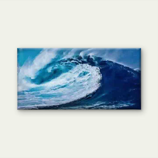 Ocean Wave & Sea Surf Wall Art Canvas Office Home Room Framed 120x60cm
