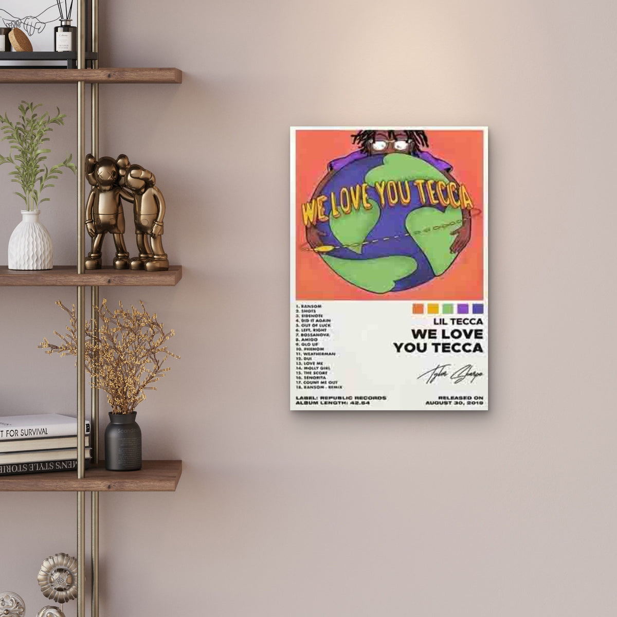 Lil Tecca We Love You Tecca Metal Print Ready to Hang