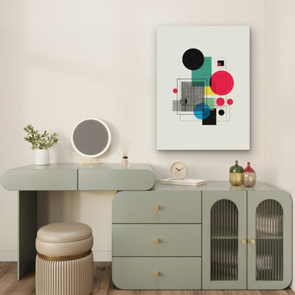 Bauhaus Exhibition Abstract Geometric Metal Print Ready to Hang
