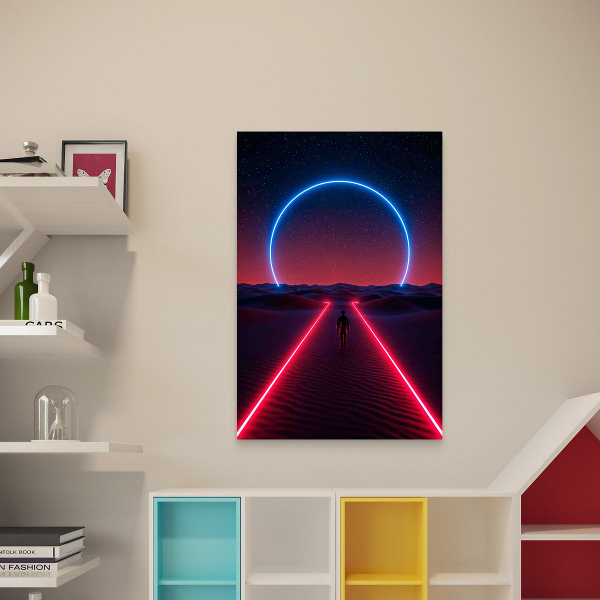 Abstract Creative Illustration 40x60cm Metal Print Ready to Hang