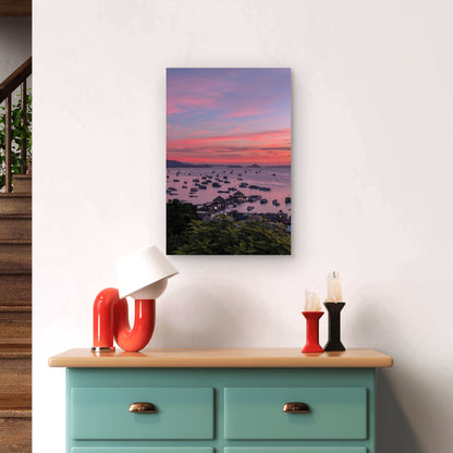 Sunset View In The City Of Labuan Bajo Indonesia 60x90cm Metal Print Ready to Hang