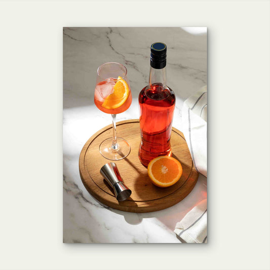 Delicious Italian Cocktail 60x90cm Metal Print Ready to Hang
