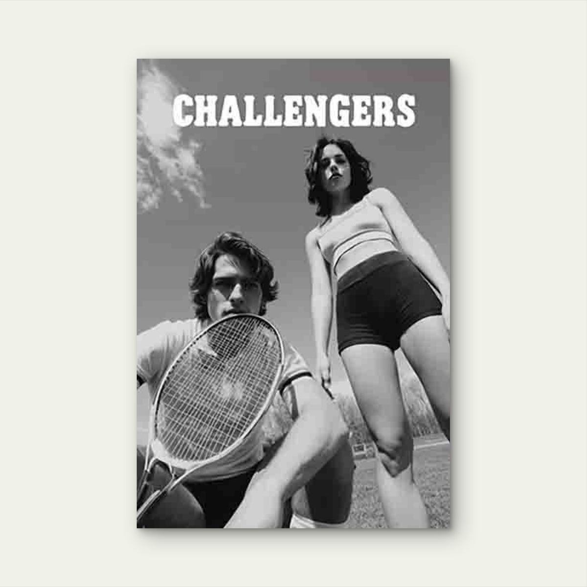 The Theme of Tennis Rivalry Metal Print Ready to Hang