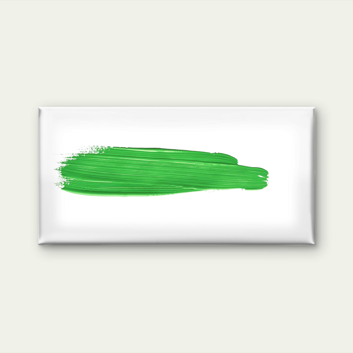 Abstract Green Chroma Brush Wall Art Canvas Office Home Room Framed 120x60cm