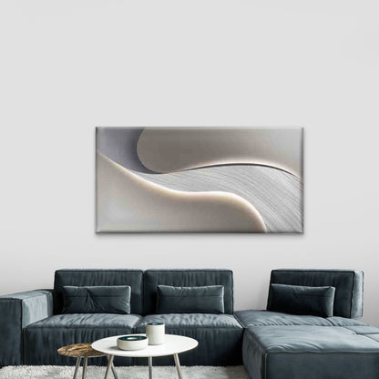 Contemporary Abstract Wave Wall Art Canvas Office Home Room Framed 120x60cm