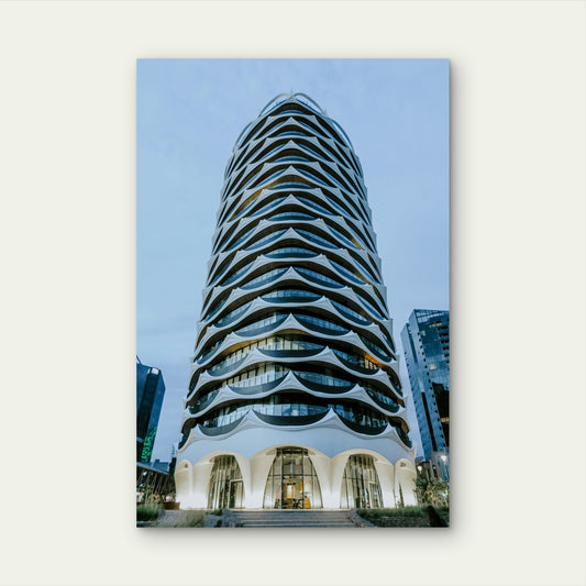 Banksia Apartments, Docklands, Melbourne 40x60cm Metal Print Ready to Hang