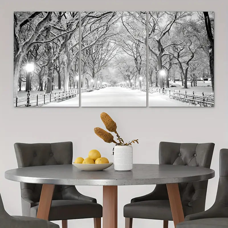 3pcs Seasonal Decoration Metal Print Ready to Hang Art