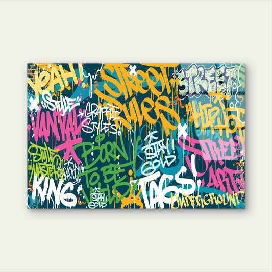 Urban Graffiti Street Art Hip Hop Tags Acrylic Glass Printing Wall Art Australian Made Quality